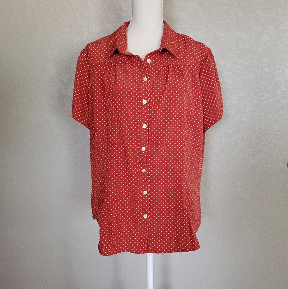 Belle poque button down poka dot blouse - Picture 8 of 8
